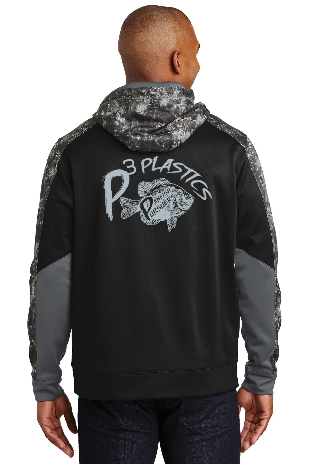 P3 Performance Hoodie, Black Camo