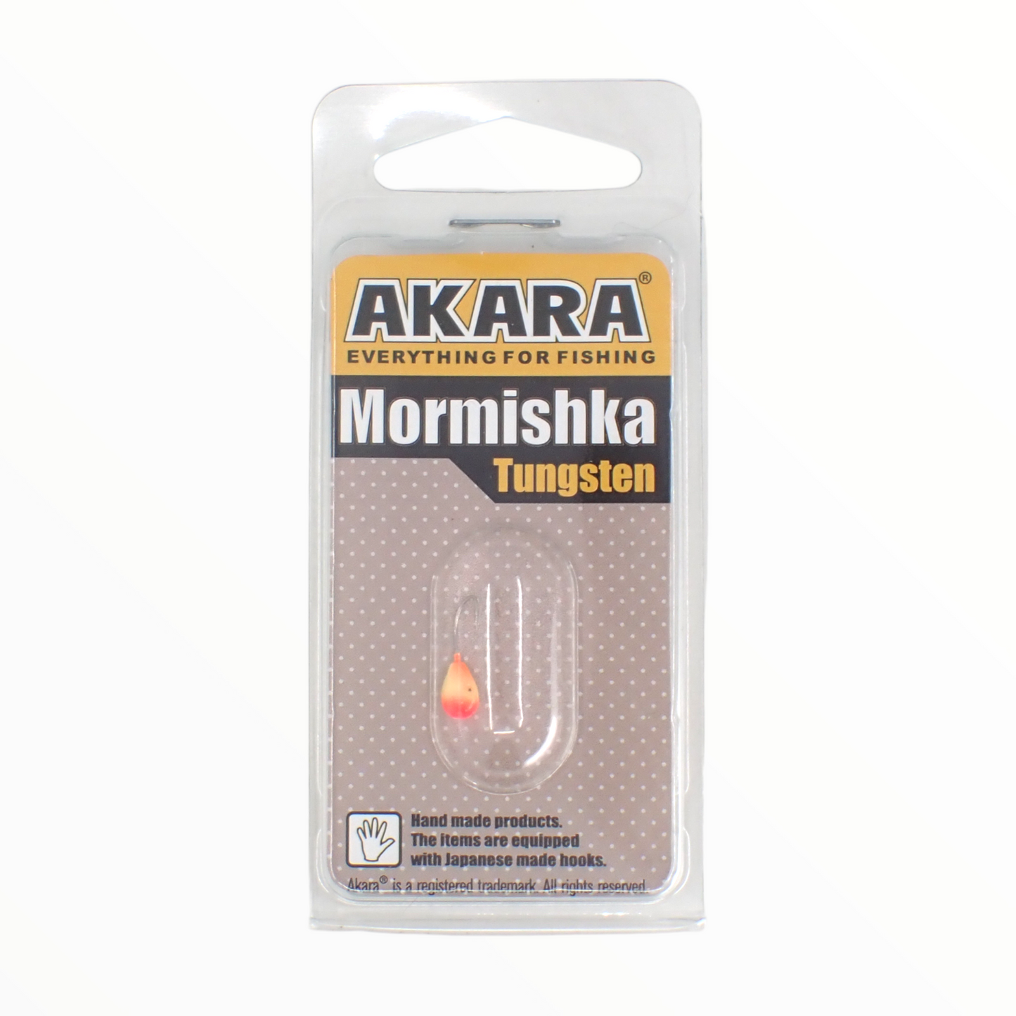 4MM TUNGSTEN MORMISHKA AKARA TEAR DROP WITH HOLE