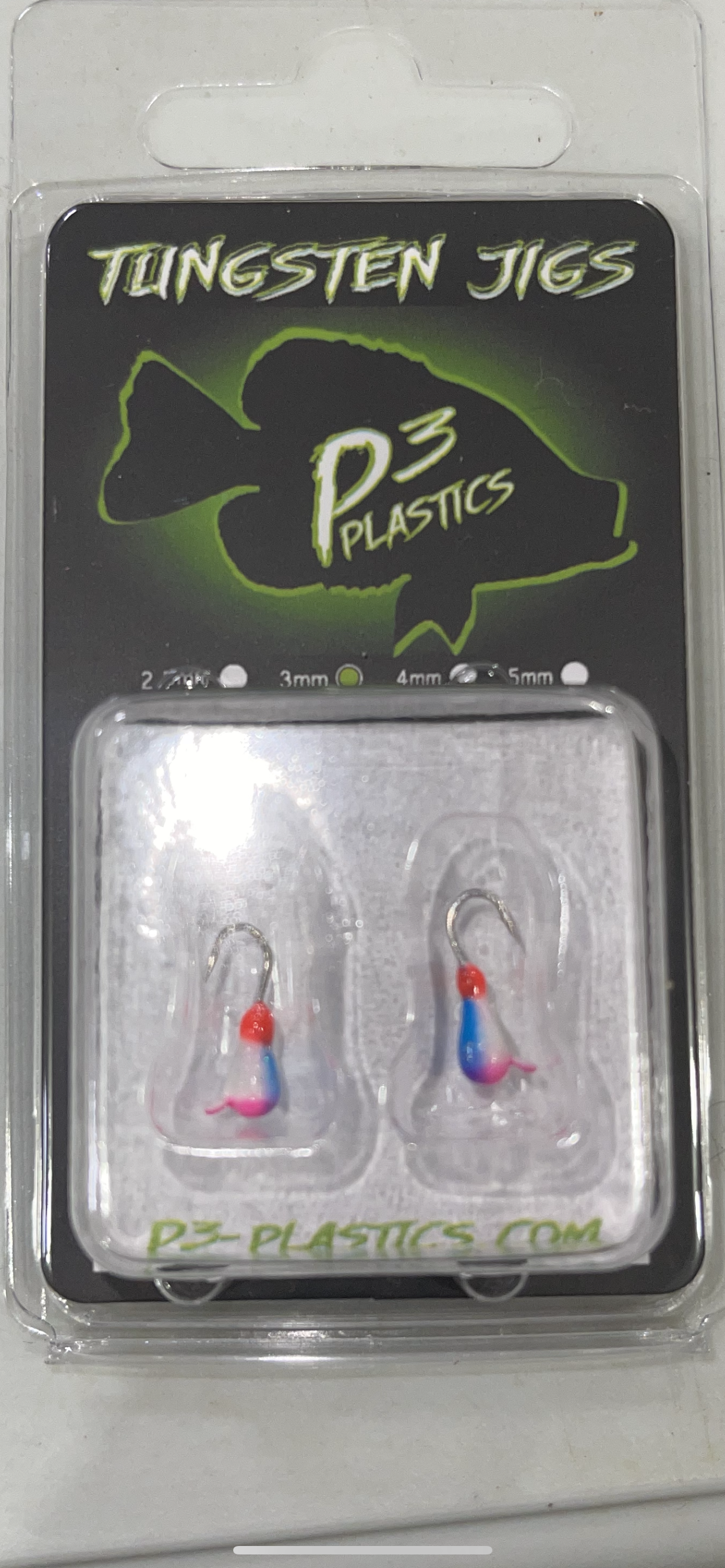 Custom Cotton Candy 3mm Tungsten 2-pack