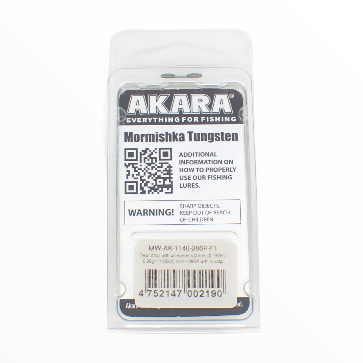 4MM TUNGSTEN MORMISHKA AKARA TEAR DROP WITH AN EYELET