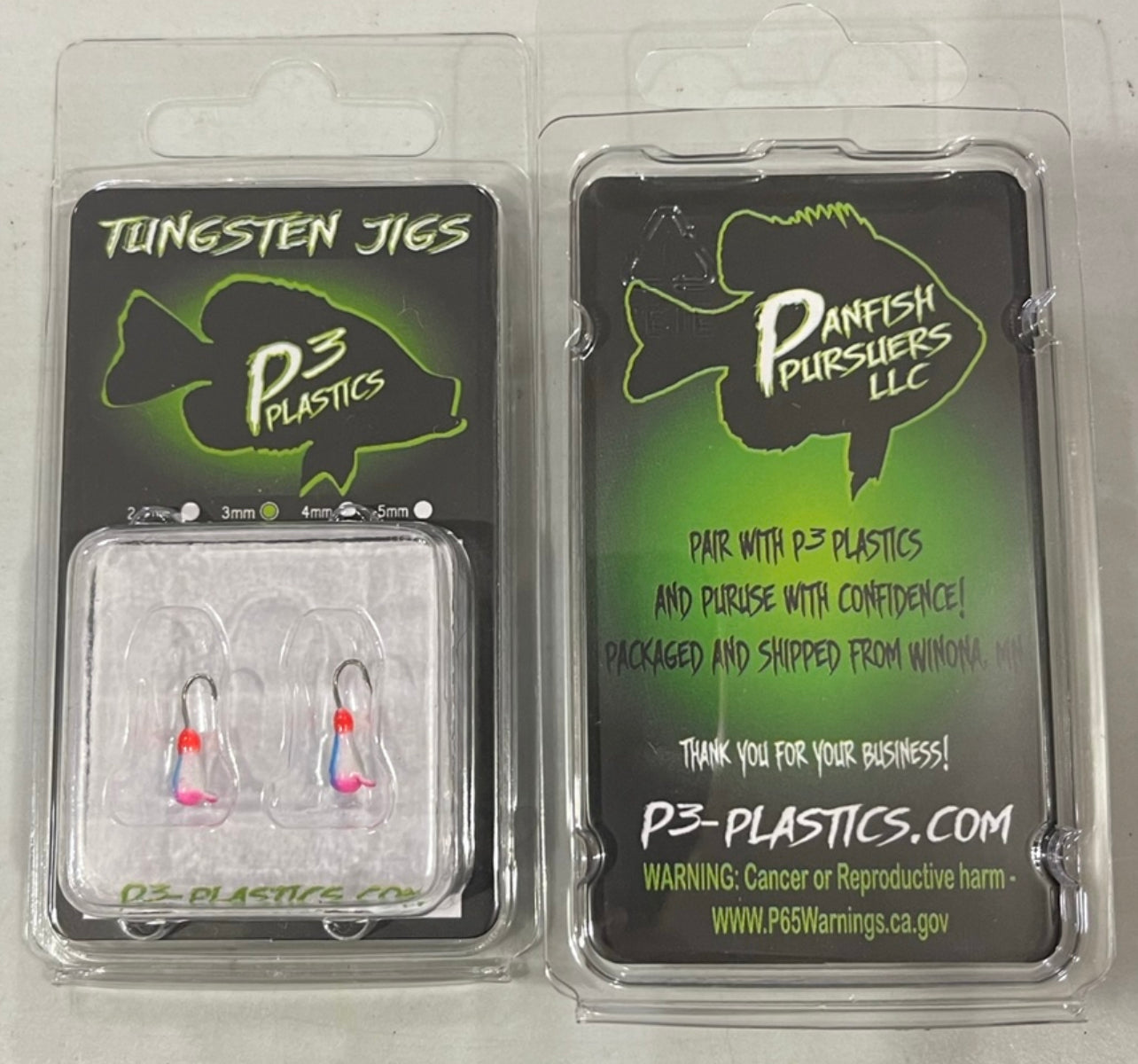 Custom Cotton Candy 3mm Tungsten 2-pack