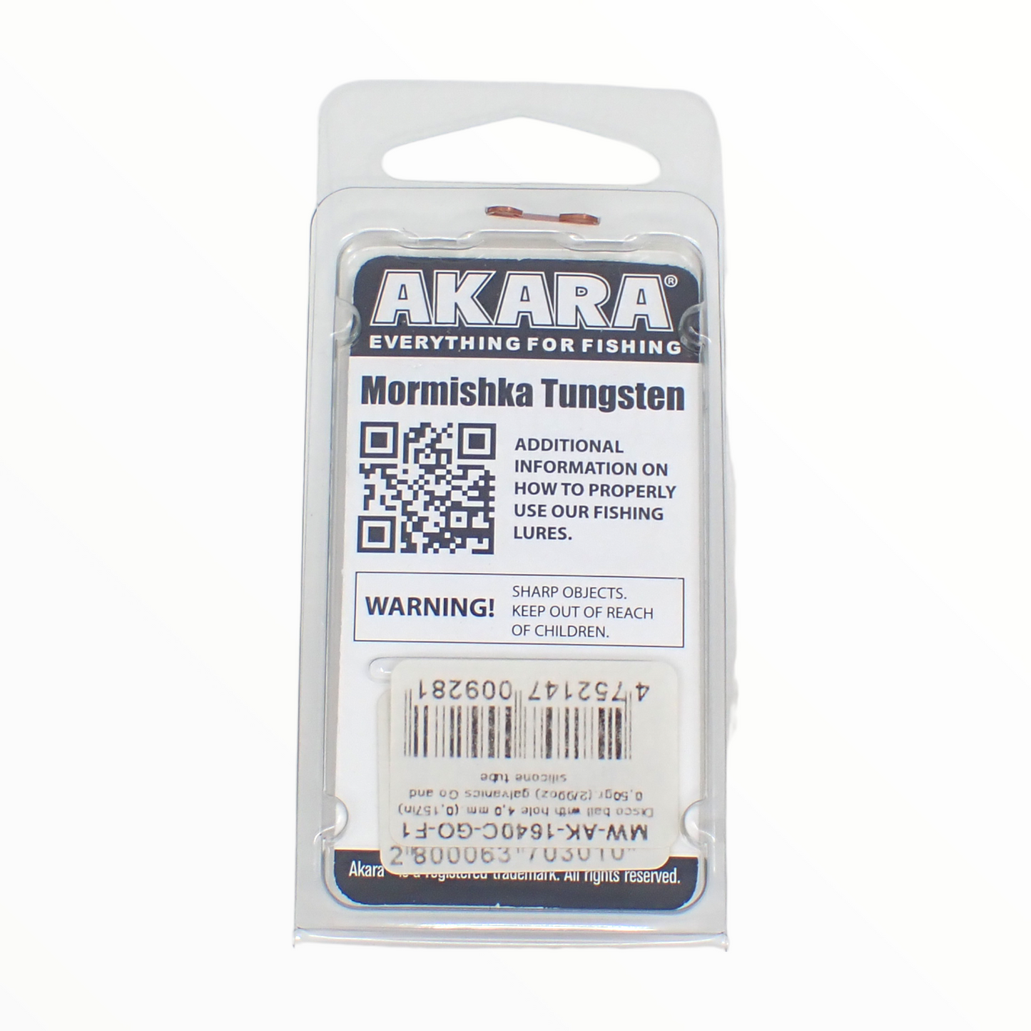 4MM TUNGSTEN MORMISHKA AKARA DISCO BALL WITH HOLE