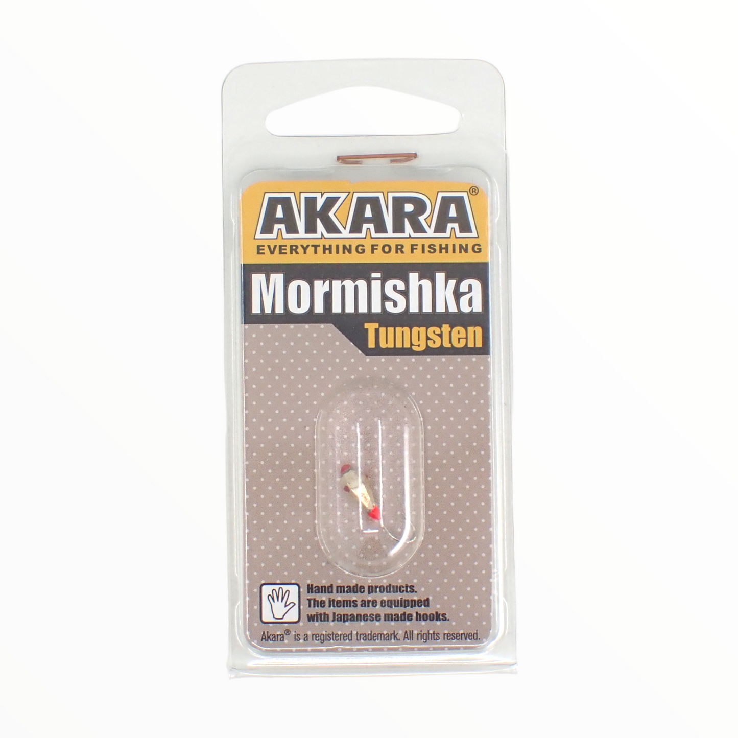 4MM TUNGSTEN MORMISHKA AKARA TEAR DROP WITH A HOLE WITH FACETS WITH KEMBRIK (PLASTIC TUBE) WITH CRYSTAL