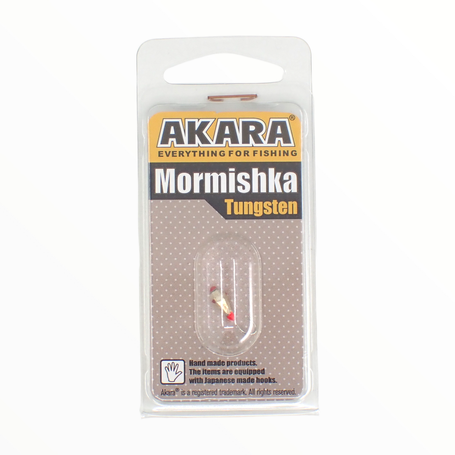4MM  TUNGSTEN MORMISHKA AKARA TEAR DROP WITH A HOLE WITH FACETS WITH KEMBRIK (PLASTIC TUBE) WITH CRYSTAL