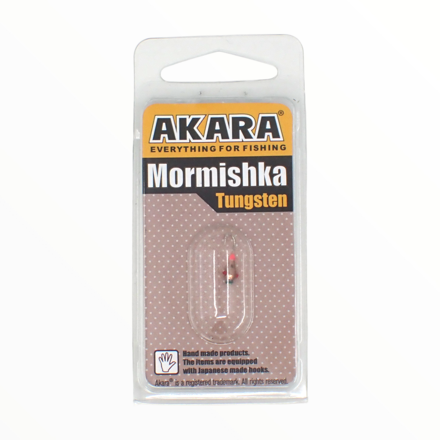 4MM TUNGSTEN MORMISHKA AKARA TEAR DROP WITH A HOLE WITH FACETS WITH KEMBRIK (PLASTIC TUBE) WITH CRYSTAL
